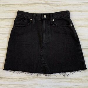 Madewell Black Denim Skirt